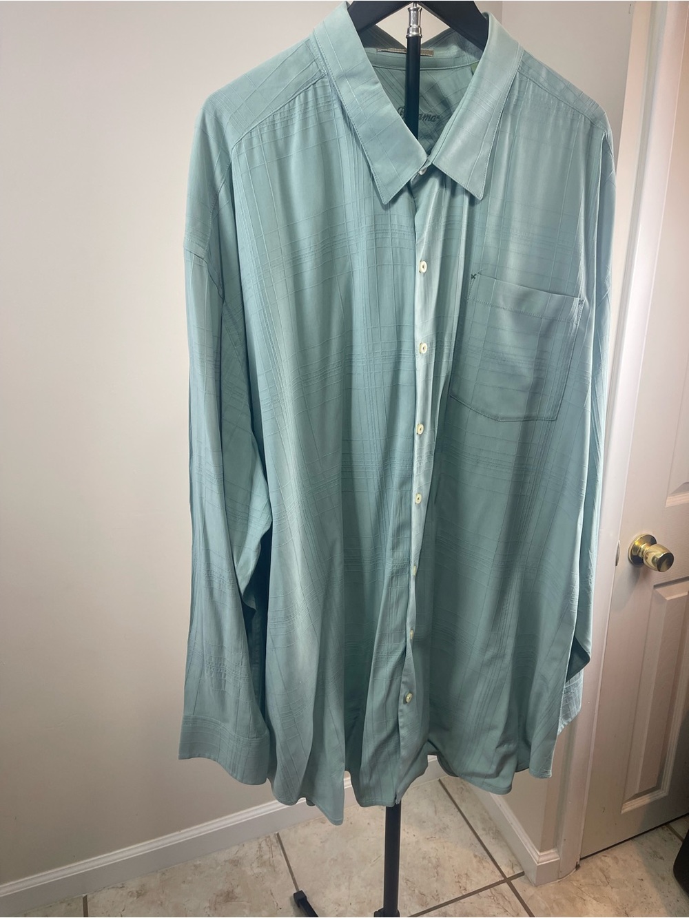 Tommy Bahama Pale Teal Long-Sleeve Button-Up Shirt